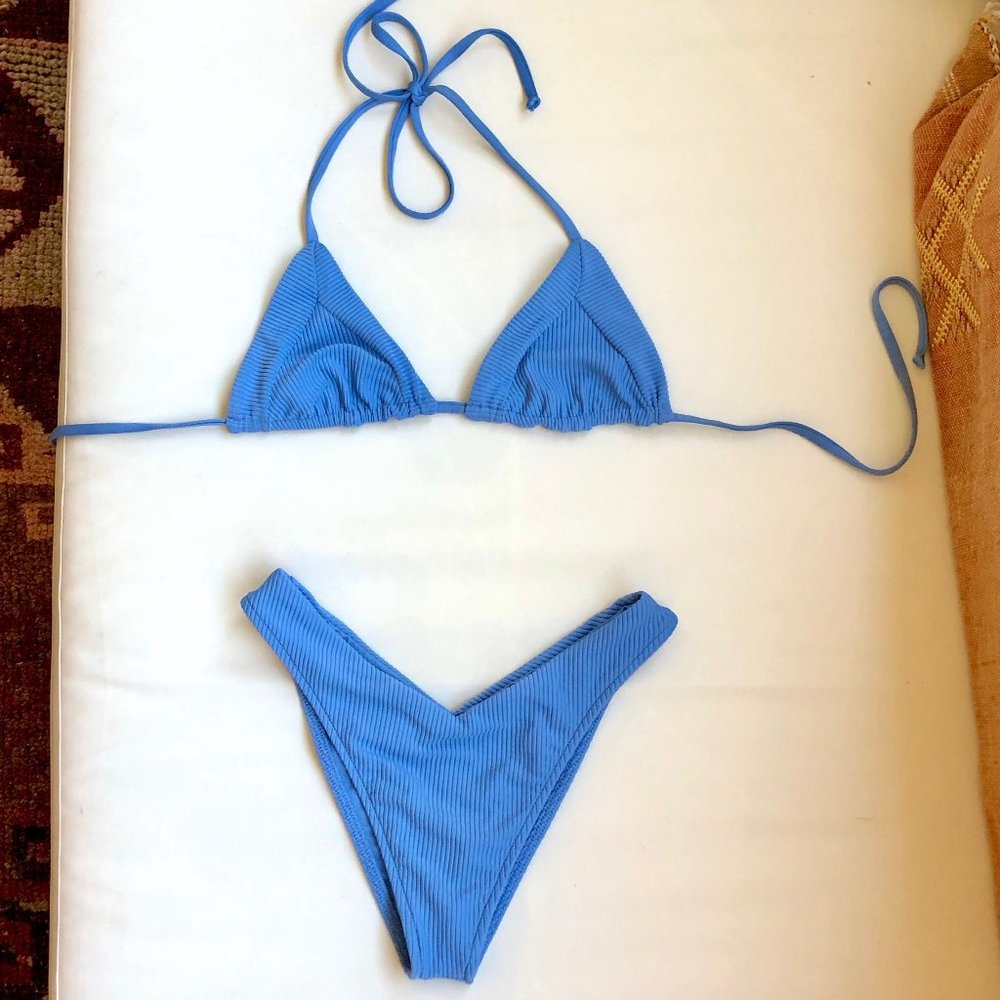 Frankies Bikinis Sky Top & Enzo Bottom SET